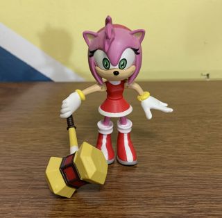 2000 Resaurus Sega Sonic The Hedgehog Adventure Amy Action Figure W/ Hammer