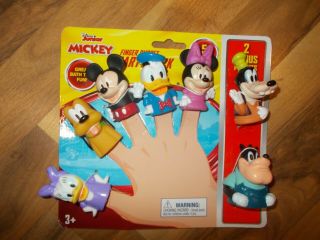 Set 7 Disney Junior Mickey Mouse Clubhouse Finger Puppets Bath Toys Freeship