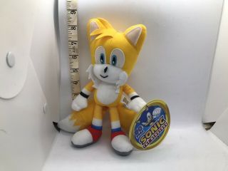 Tails Sonic The Hedgehog Yellow Stuffed Plush Toy 8 Inch Official Licensed Toy