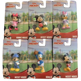 Disney Junior Mickey Mouse Minnie Mouse Daisy Donald 6 Action Figure Collect All