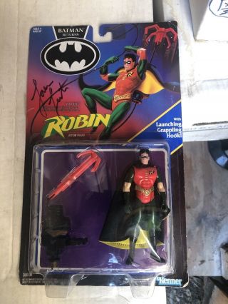 (signed) Robin W/ Launching Grappling Hook Action Figure Kenner - Batman Returns