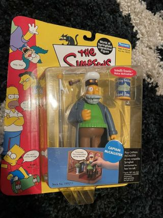 2001 The Simpsons Series 5 World Of Springfield Captain Mccallister Figure