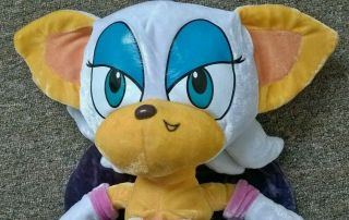 Rouge The Bat Plush Soft Toy Network Sonic X The Hedgehog Project 17 " Floppee
