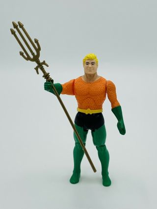 Vintage 1984 Kenner Powers Aquaman Complete With Trident