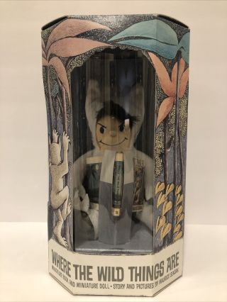 Maurice Sendak Where The Wild Things Are 9 " Plush Max Doll Toy Mini Book