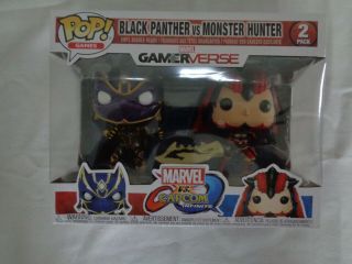 Pop Games Black Panther Vs Monster Hunter Marvel Vs Capcom,  Funko Pop Games