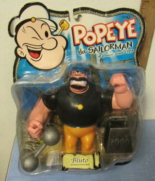 Popeye The Sailor Man Classic Bluto Action Figure - Mezco 2001