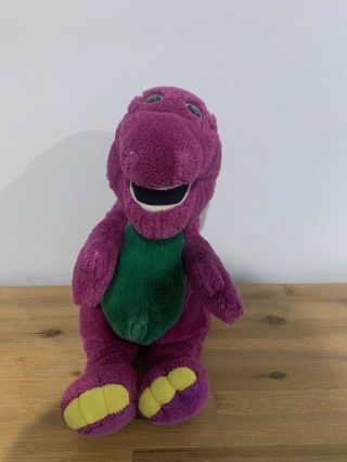 1992 Vintage Barney The Dinosaur Plush Toy Lyons Group Golden Bear 35cm
