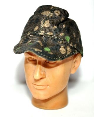 1/6 Scale Soldier German Wwii - Camo Pea Dot Hat W/ Visor