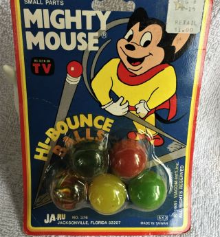 Vintage Mighty mouse hi - bouncy 1981 Ja - Ru & Viacom 2