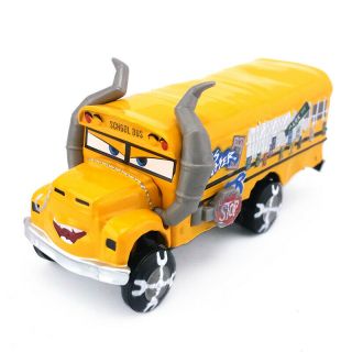 Disney Pixar Cars Miss Fritter School Bus Metal 1:55 Diecast Toy Kids Gift Loose
