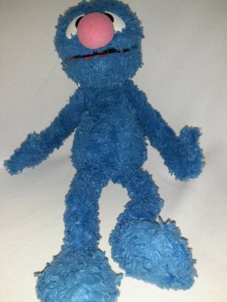 2002 Gund Sesame Street 14 " Grover Blue Monster Muppet Stuffed Plush Toy 75353