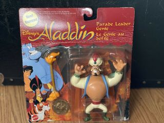 1992 Disney Aladdin Mattel 1992 5” Parade Leader Genie Figure Arco Toys
