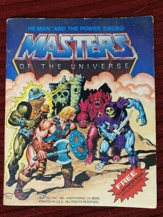 Motu Masters Of The Universe He - Man And The Power Sword Mini Comic 1982 8 - Back