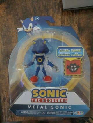 Sonic The Hedgehog Metal Sonic 4 - Inch Action Figure With Trap Spring Accessory
