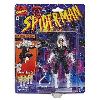Marvel Legends Retro Black Cat Figure In Hand Ready To Ship