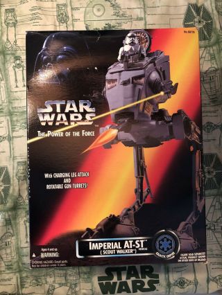 Kenner Star Wars Potf Power Of The Force Red Imperial At - St Scout Walker