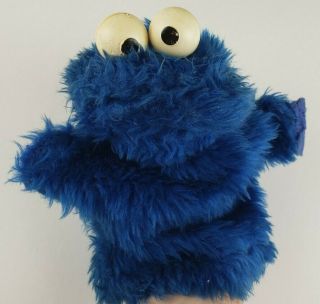 Vintage Cookie Monster Hand Puppet Sesame Street Jim Henson Child Guidance Usa