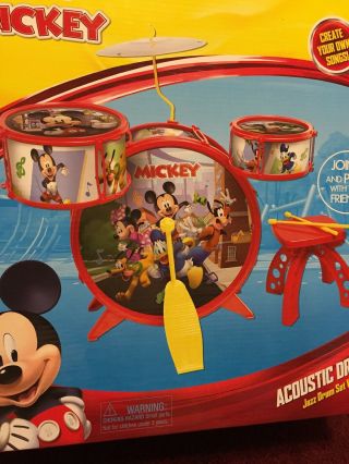 Disney Junior Mickey Mouse Clubhouse & Friends Acoustic Jazz Drum Set