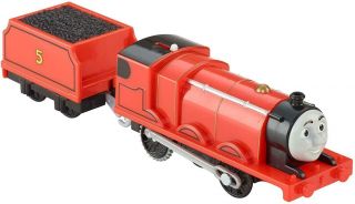 Thomas & Friends James Motorized Engine Trackmaster Train Toy Fisher - Price Deals