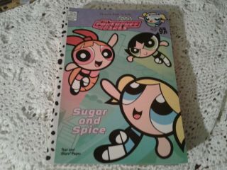 Vintage 2000 The Powerpuff Girls Sugar And Spice Coloring Book Last One K,  Mjk,  Mj