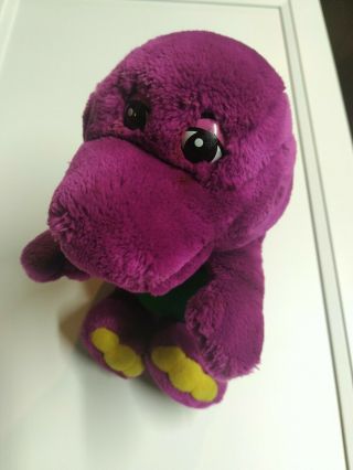 Vtg Barney Purple Dinosaur Stuffed Plush Animal Lyons Golden Bear 1992 13 "