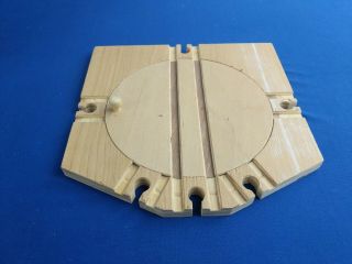 Special 8 " Turntable Track Clickity - Clack Vintage Thomas Wooden Railway 1993