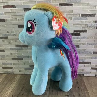 My Little Pony 16” Sparkle Rainbow Dash Ty Large Plush Stuffed Animal