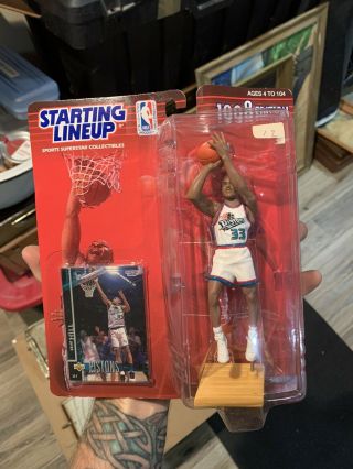 1998 Kenner Starting Lineup Grant Hill Detroit Pistons Nba Action Figure Toy