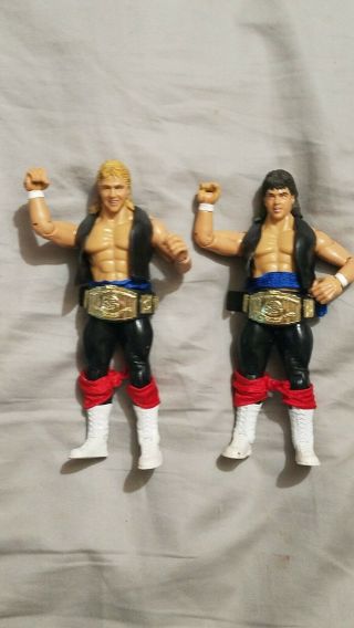 2003 Wwe Classic Superstars Ricky Morton And Robert Gibson Rare Hard To Find.