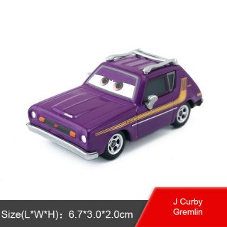 Disney Pixar Cars J Curby Gremlin Diecast Metal Toy Model Car 1:55 Loose Gift