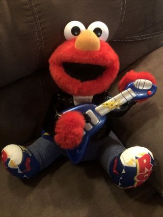 Fisher - Price Rock And Roll Elmo With Guitar Plush Doll Toy (2010) Sings 2 Songs