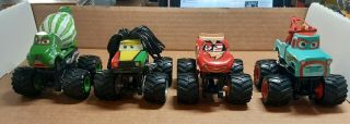 Disney Pixar Cars Monster Truck " L.  Mcqueen " Tormentor,  Rasta & Paddy