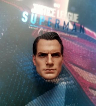 Hot Toys 1/6 Superman 3.  0 Head Sculpt Figure Justice League Mms465 Ht