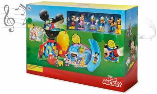 Nib Disney Junior Mickey Mouse Clubhouse Deluxe Playset Lights Sounds Figures