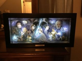 Star Wars Illuminated Stained - Glass Panorama Bradford Exchange Limited Edition
