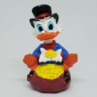 Vintage Ducktales Scrooge Mcduck Pvc Figure Disney 1986 Cake Topper