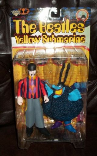 Mcfarlane Toys Beatles Yellow Submarine Ringo Starr W Blue Meanie Figure
