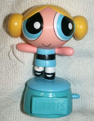 Cartoon Network Powerpuff Girls Bubbles Spinning Figure Toy Jack In The Box 2002