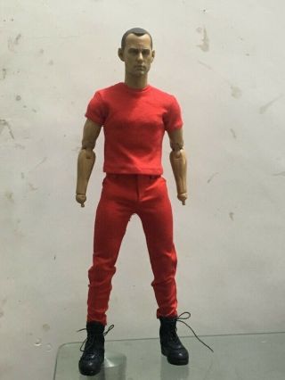 1/6th Red T - Shirt Pants Set Model For 12 " Ht Male Action