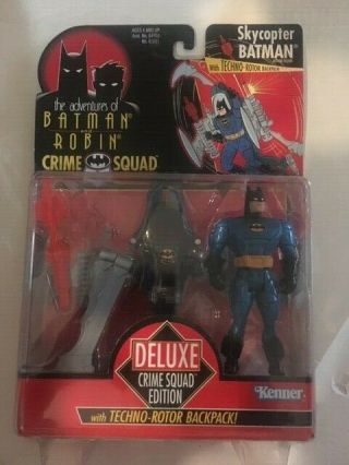 Nib 1995 The Adventures Of Batman And Robin Crime Squad Sky Copter Batman