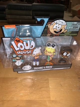 The Loud House Figure 4 Pack Lincoln,  Lisa,  Clyde,  Leni Action Figure Toys 2