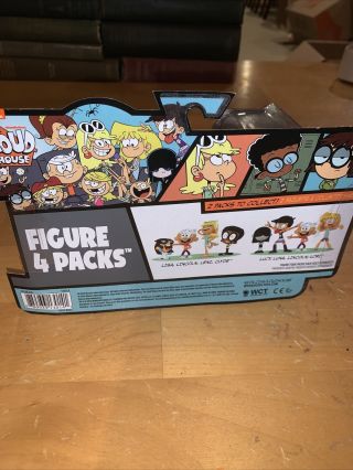 The Loud House Figure 4 Pack Lincoln,  Lisa,  Clyde,  Leni Action Figure Toys 3