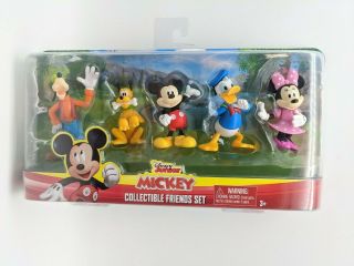 Disney Junior Mickey Mouse Collectible Figure Set Pals 5 Figure Pack 3 " Toy Nib