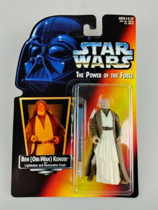Ben Obi - Wan Kenobi Star Wars Foil The Power Of The Force Kenner 1995 90 