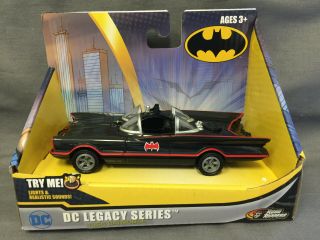 Dc Legacy Series 1966 Batmoblie Toy Car With Lights And Sounds