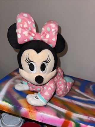 Fisher Price Disney Musical Touch N Crawl Baby Minnie Mouse Interactive Doll Toy