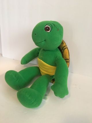 1986 Kidpower Nelvana Plush Talking Franklin The Turtle Stuffed Toy 14 "