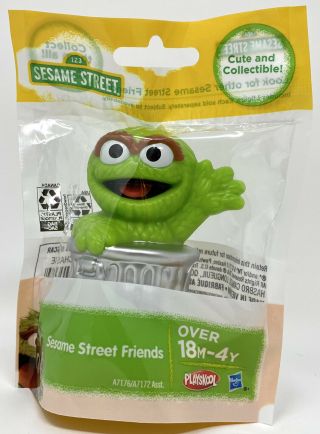 Playskool Sesame Street Friends Oscar Mini Figurine Collectible Toy Nip