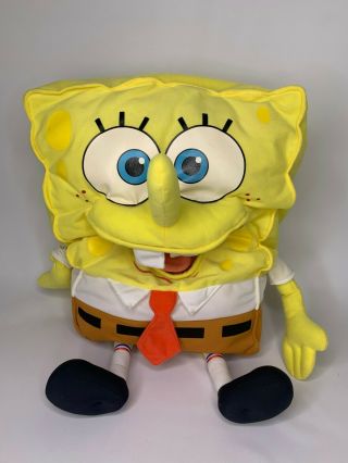 Vintage 2001 Spongebob Plush Large 24” Sponge Bob Squarepants Posable Mouth